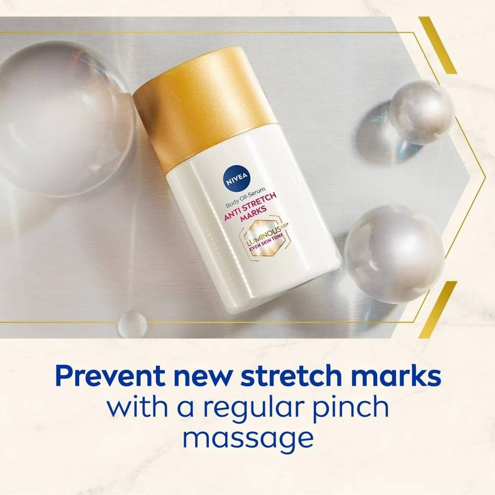 Nivea Luminous 630 Anti-Stretch Marks Body Oil Serum 100ml - Image 6