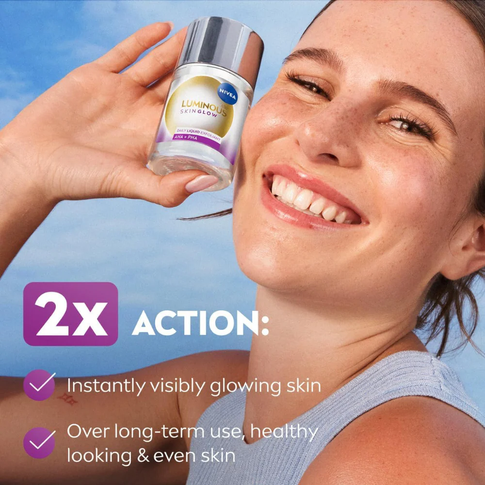 Nivea Luminous 630 Skin Glow Daily Liquid Exfoliant 100ml - Image 5