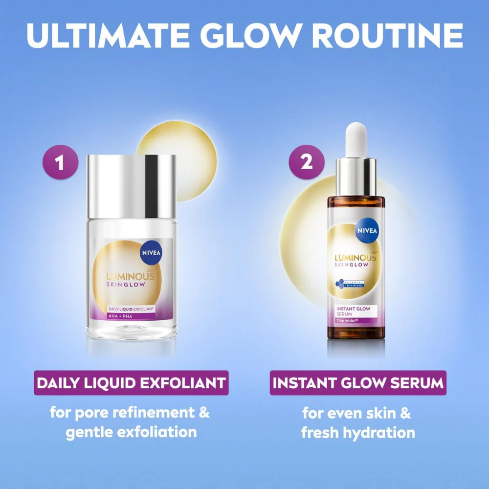 Nivea Luminous 630 Skin Glow Daily Liquid Exfoliant 100ml - Image 7
