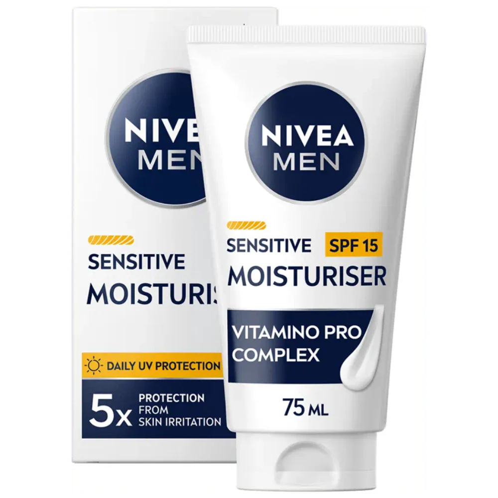 Nivea Men Sensitive Face Moisturiser SPF15 75ml - Image 2