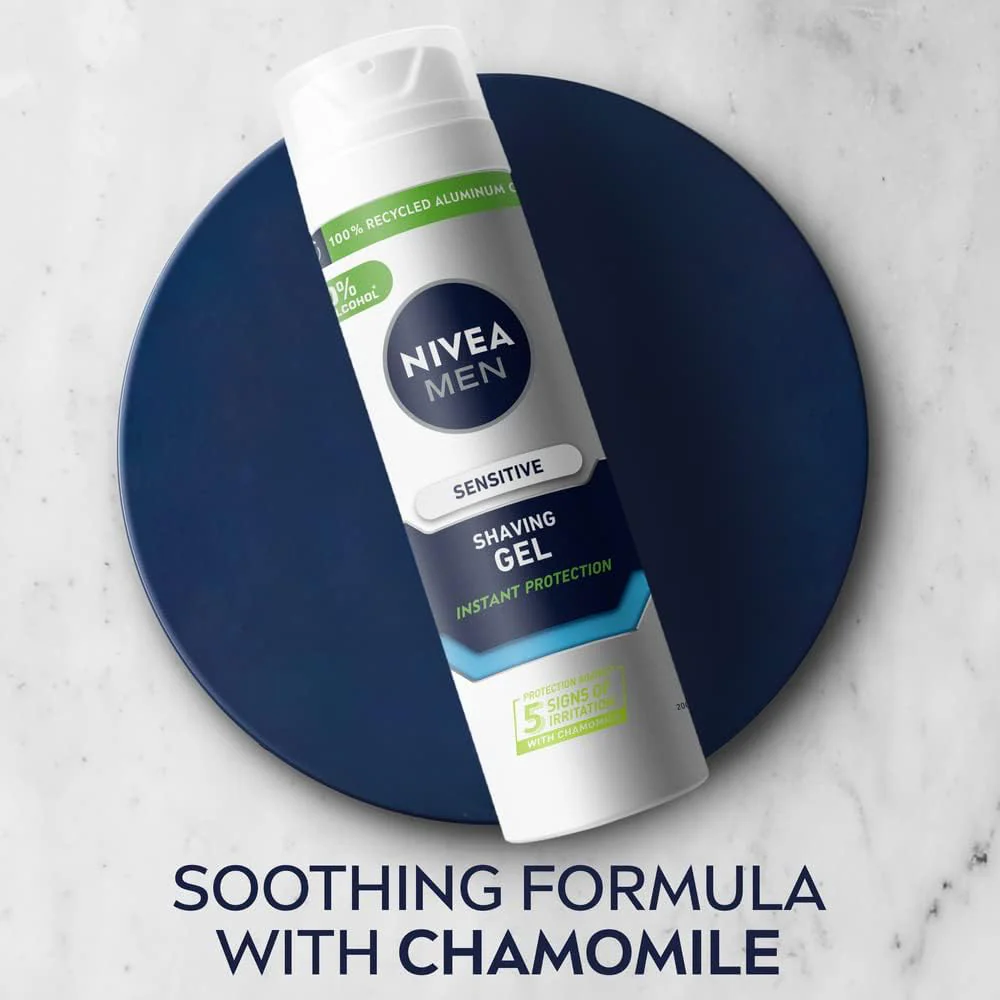 Nivea Men Sensitive Shaving Gel 200ml - Image 3