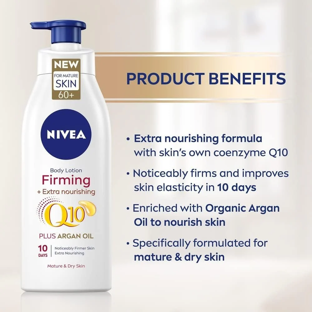 Nivea Q10 60+ Firming & Extra Nourishing Body Lotion 400ml - Image 2