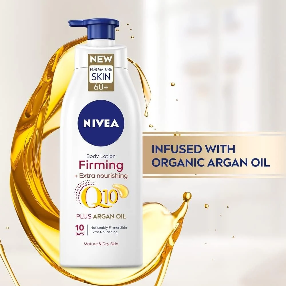 Nivea Q10 60+ Firming & Extra Nourishing Body Lotion 400ml - Image 3