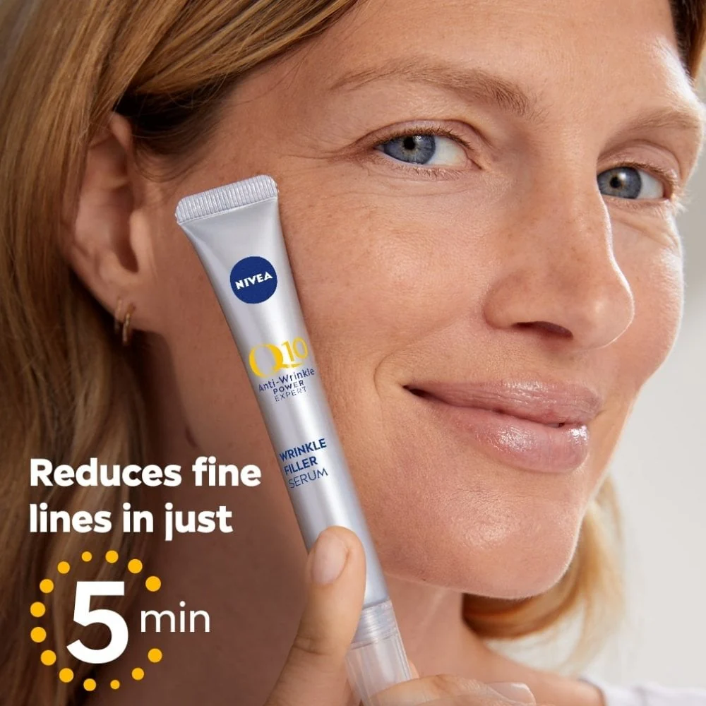 Nivea Q10 Anti-Wrinkle Expert Targeted Wrinkle Filler Serum 15ml - Image 2