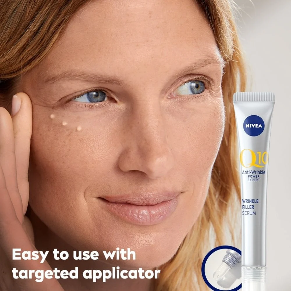 Nivea Q10 Anti-Wrinkle Expert Targeted Wrinkle Filler Serum 15ml - Image 4