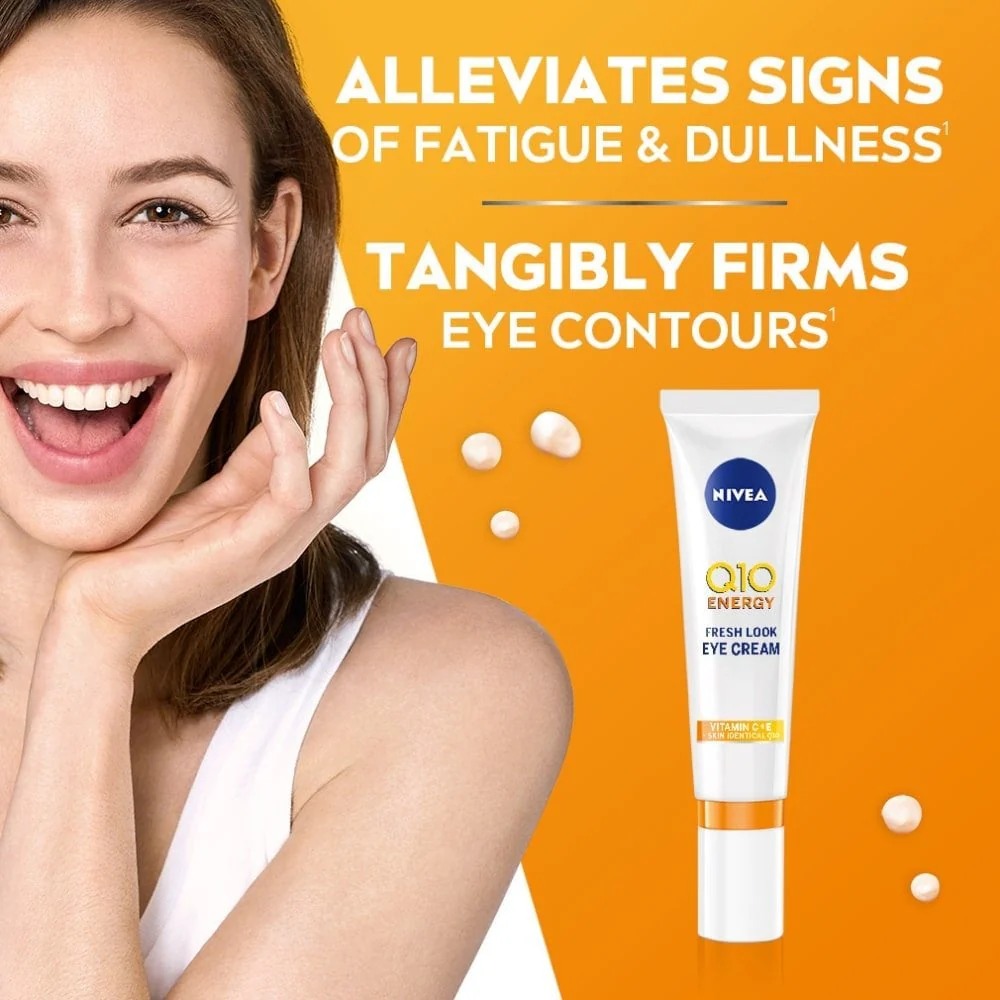Nivea Q10 Energy Fresh Look Eye Cream 15ml - Image 3