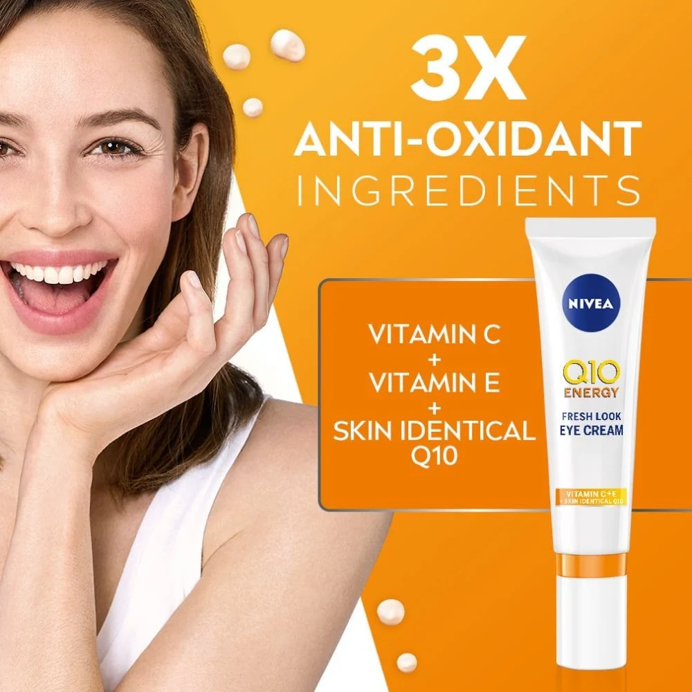 Nivea Q10 Energy Fresh Look Eye Cream 15ml - Image 4
