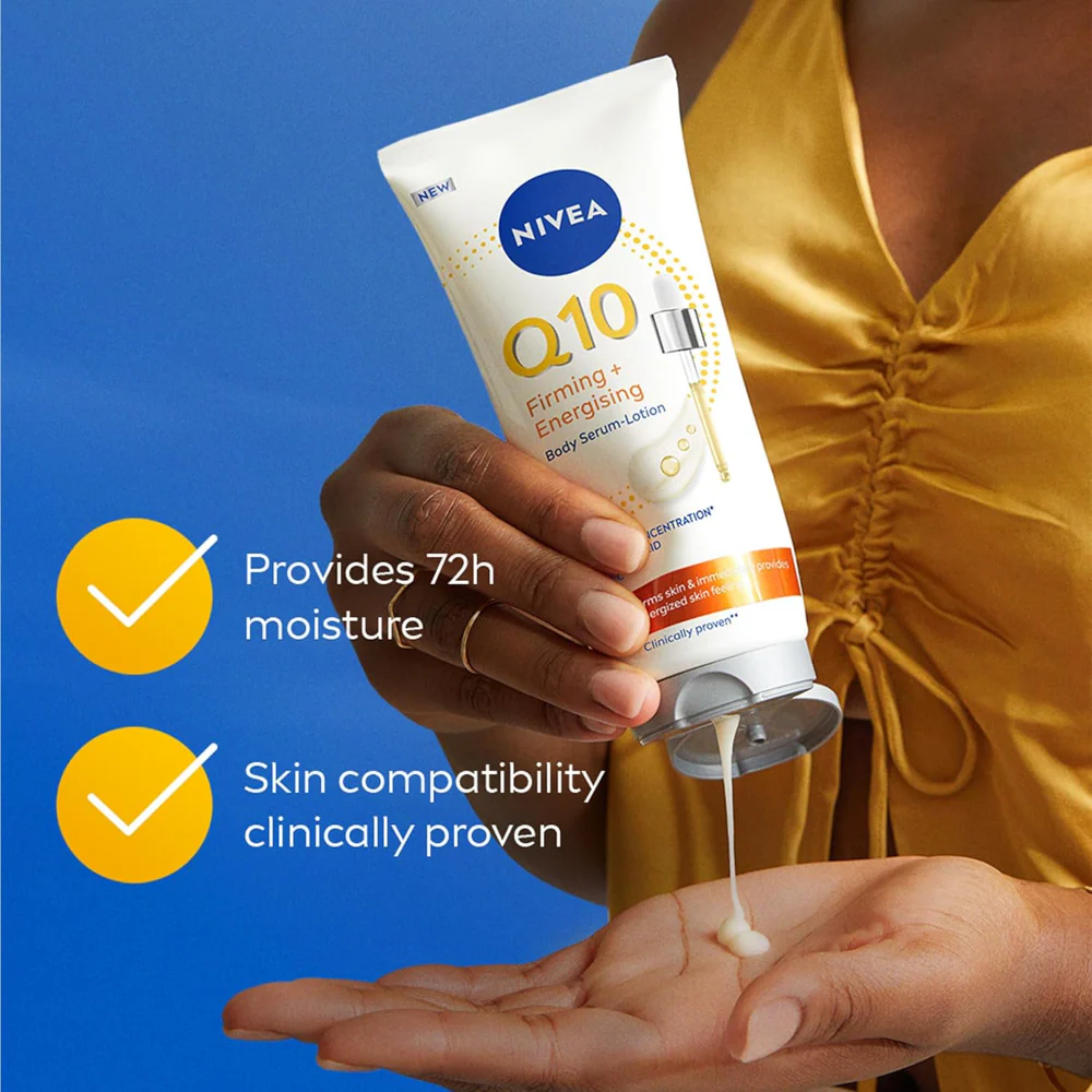 Nivea Q10 Firming + Energising Body Serum-Lotion 200ml - Image 3