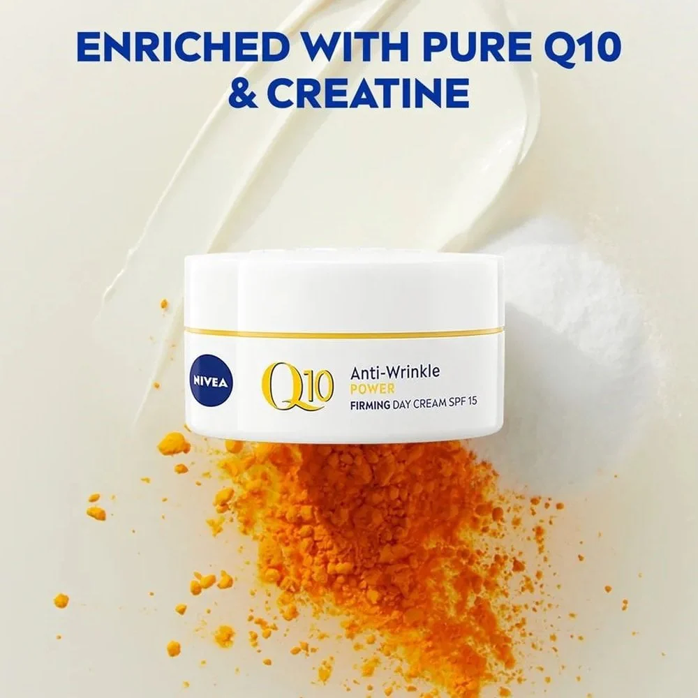 Nivea Q10 Power Anti-Wrinkle & Firming Day Cream SPF15 50ml - Image 2