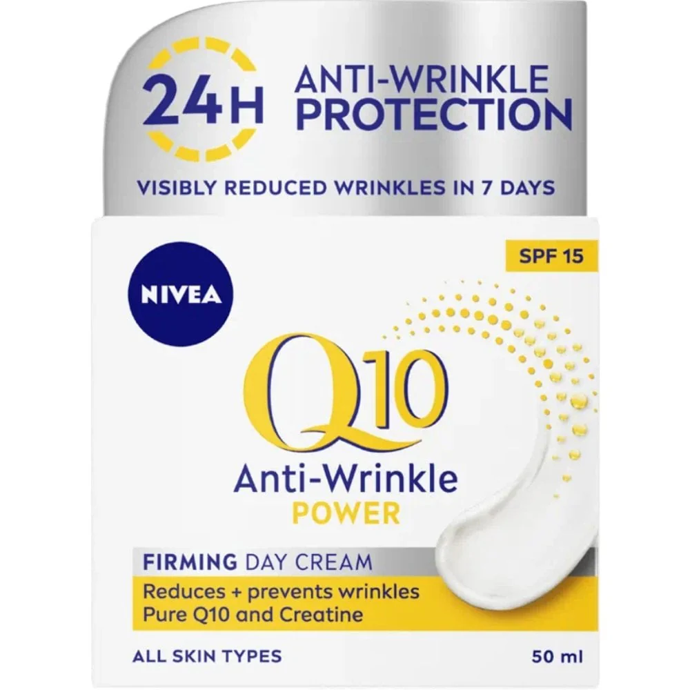 Nivea Q10 Power Anti-Wrinkle & Firming Day Cream SPF15 50ml - Image 6