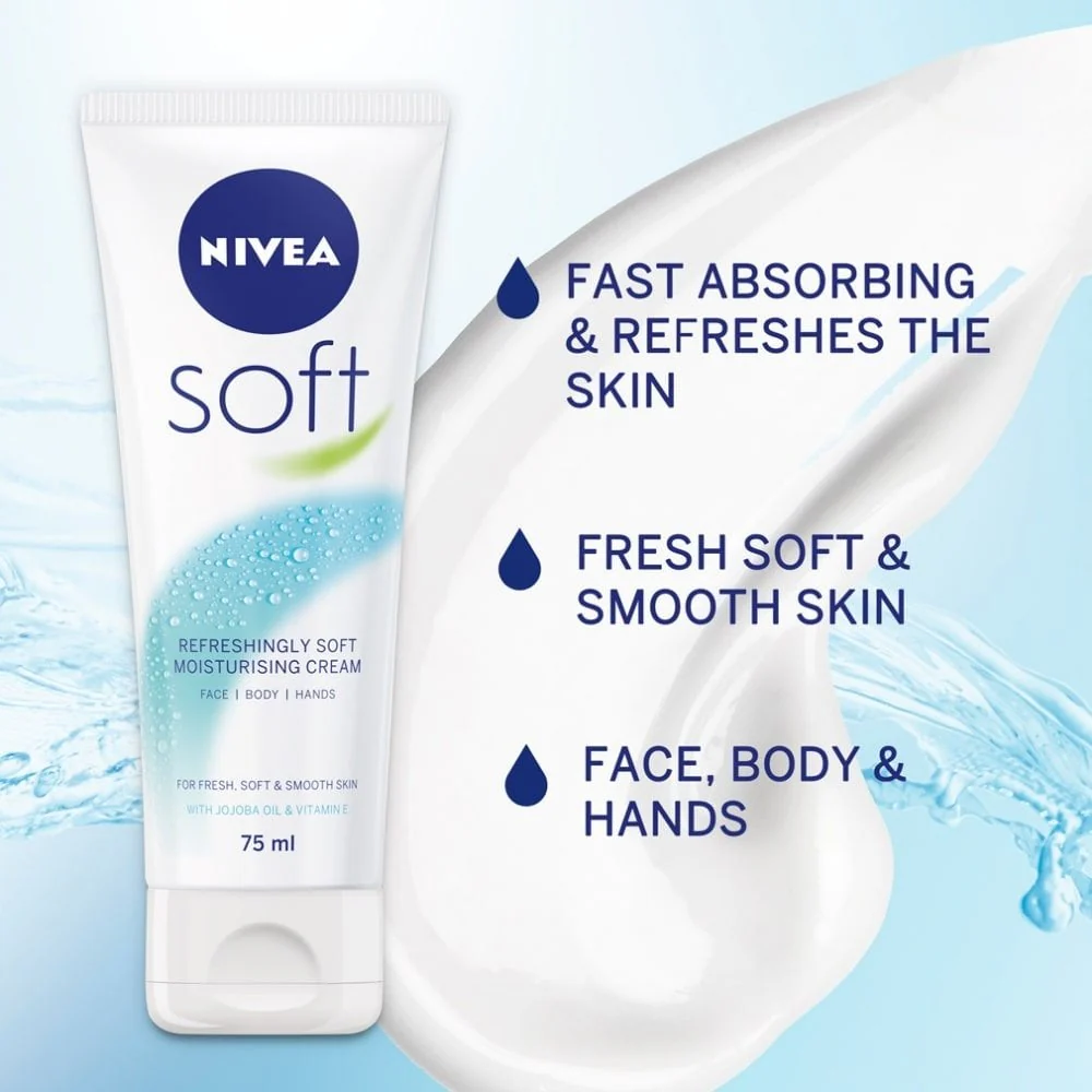 Nivea Refreshingly Soft Moisturising Cream 75ml - Image 2