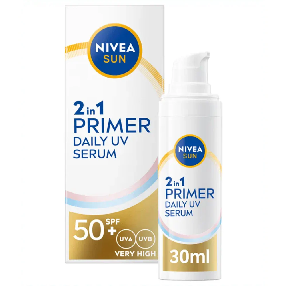 Nivea Sun 2-In-1 Primer Daily UV Serum SPF50+ 30ml - Image 2