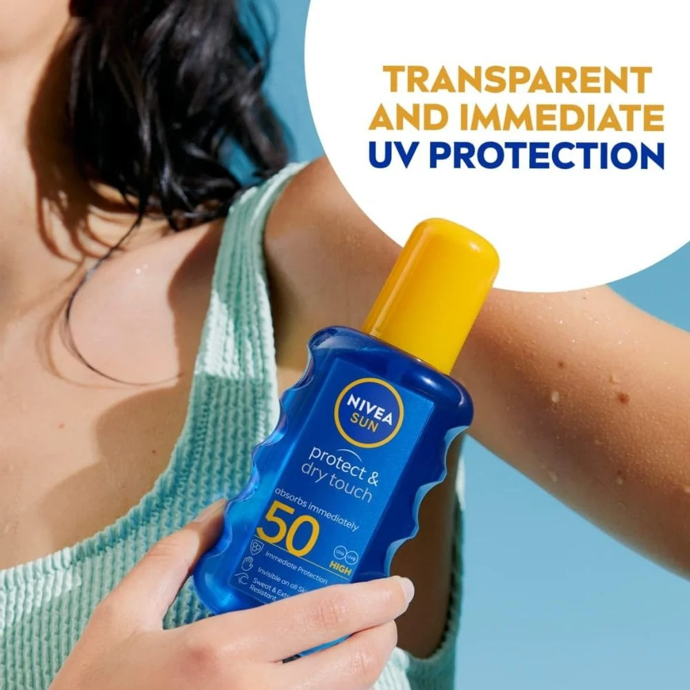 Nivea Sun Protect & Dry Touch Sunscreen Spray SPF50 200ml - Image 3