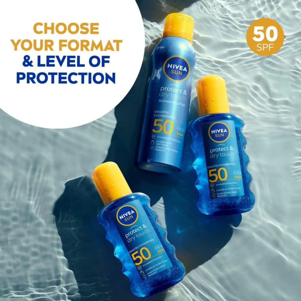 Nivea Sun Protect & Dry Touch Sunscreen Spray SPF50 200ml - Image 5