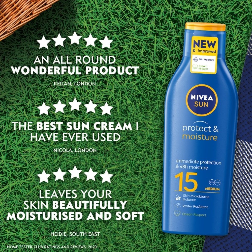 Nivea Sun Protect & Moisture Lotion SPF15 200ml - Image 4