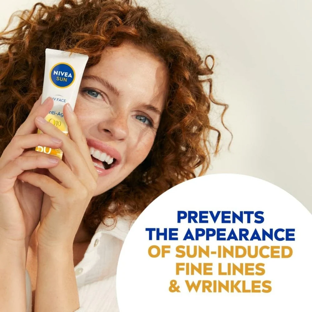Nivea Sun Q10 UV Face Anti-Age Sun Cream SPF50 50ml - Image 3