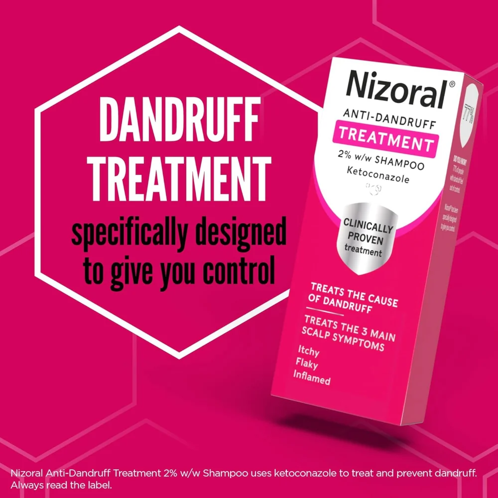 Nizoral Anti-Dandruff Shampoo 60ml - Image 2