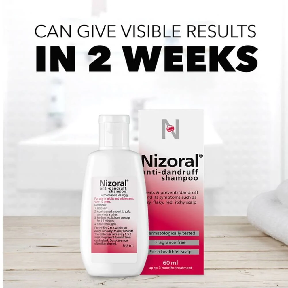 Nizoral Anti-Dandruff Shampoo Duo 2 x 60ml - Image 2