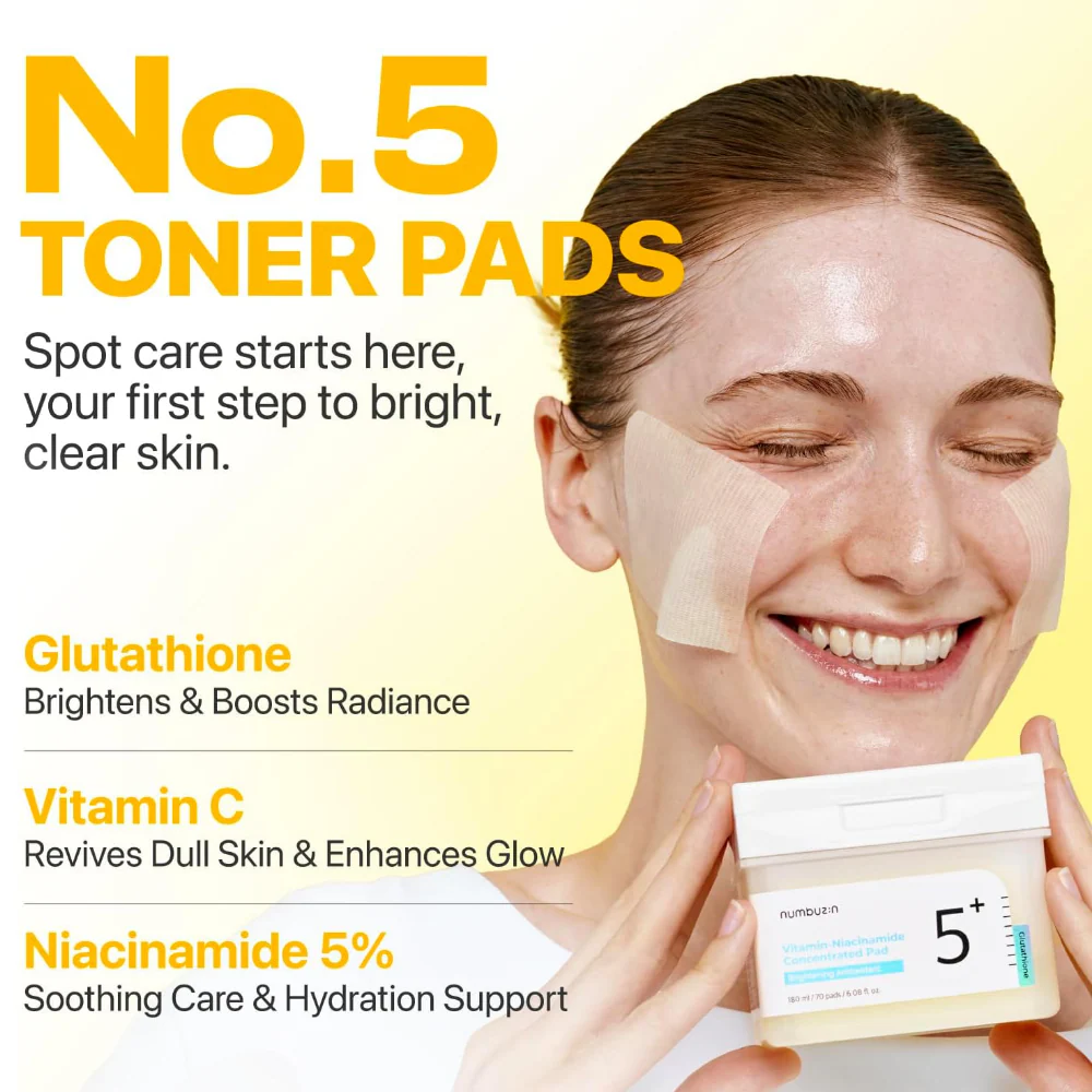 Numbuzin No. 5 Glutathione-Vitamin Concentrated Pad x70 - Image 4