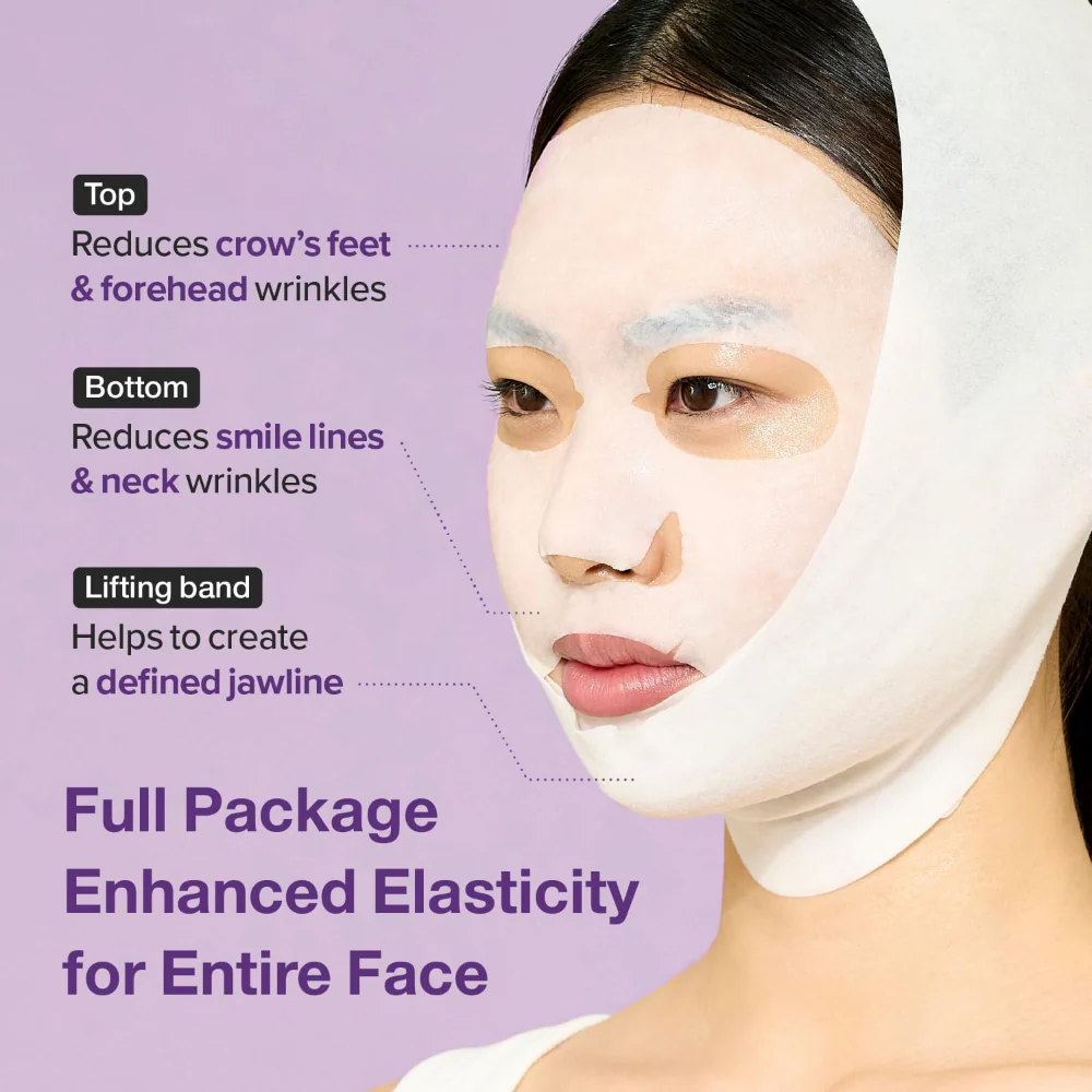 Numbuzin No. 9 NAD+ BIO Lifting-sil Full Face Sheet Mask x4 - Image 4