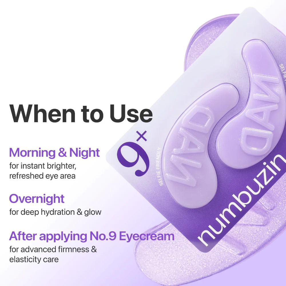 Numbuzin No. 9 NAD+ Collagen Under Eye Patches 5 Pairs - Image 6