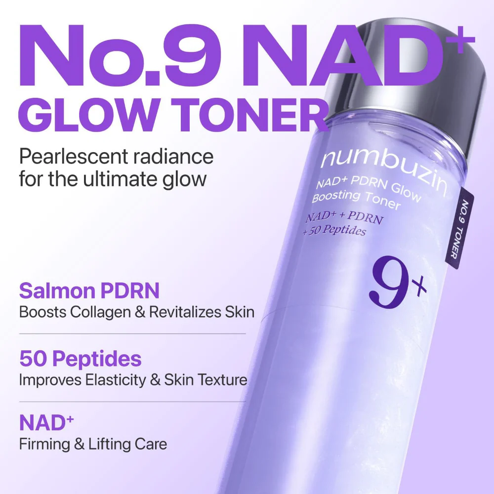 Numbuzin No. 9 NAD+ PDRN Glow Boosting Toner 150ml - Image 3