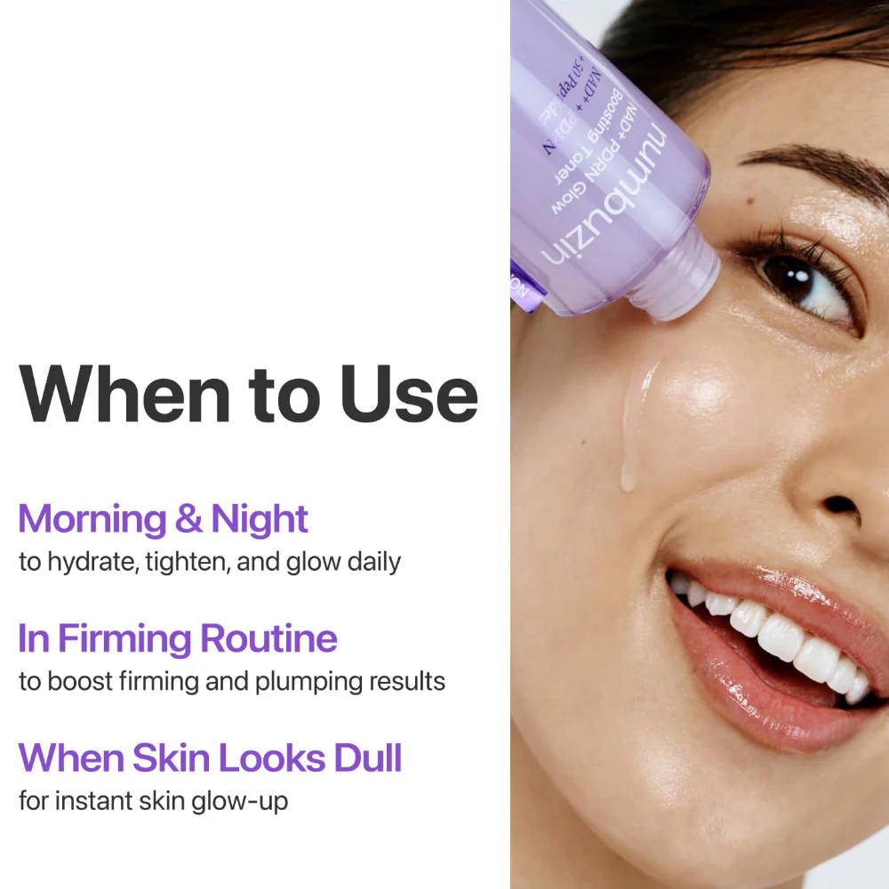 Numbuzin No. 9 NAD+ PDRN Glow Boosting Toner 150ml - Image 7