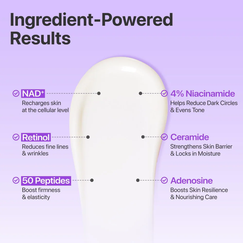 Numbuzin No. 9 NAD+ Retinol Volumetox Eye Cream 10ml - Image 7