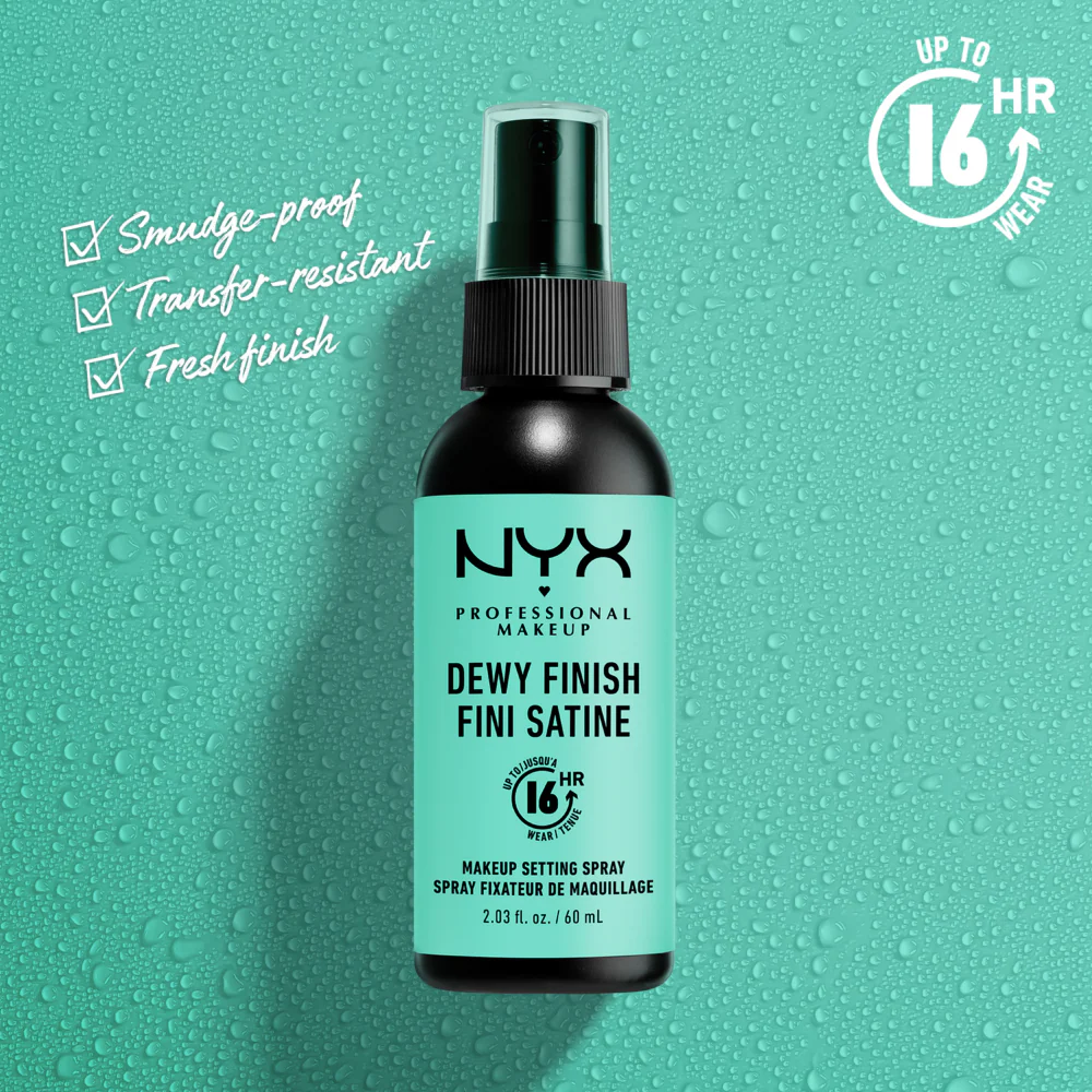 NYX Professional Makeup Dewy Finish Makeup Setting Spray 60ml - Image 3