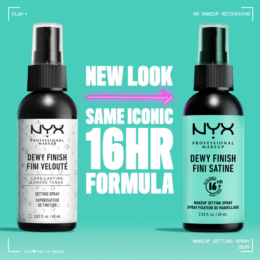 NYX Professional Makeup Dewy Finish Makeup Setting Spray 60ml - Image 4