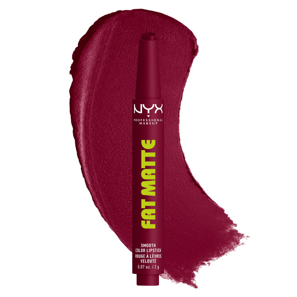 NYX Professional Makeup Fat Matte Smooth Colour Lipstick 2g - Image 19
