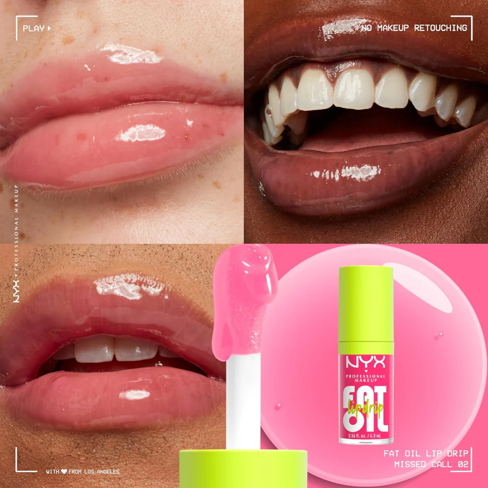 NYX Professional Makeup Fat Oil Lip Drip Kit 4 x 4.8ml - Image 4