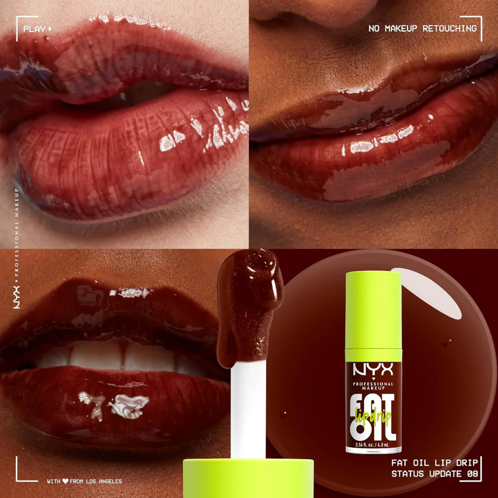 NYX Professional Makeup Fat Oil Lip Drip Kit 4 x 4.8ml - Image 6