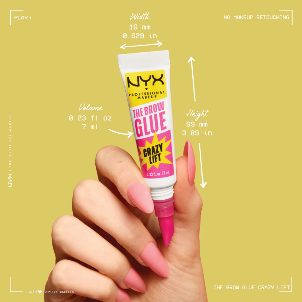 NYX Professional Makeup The Brow Glue Crazy Lift Transparent 7ml - Image 10