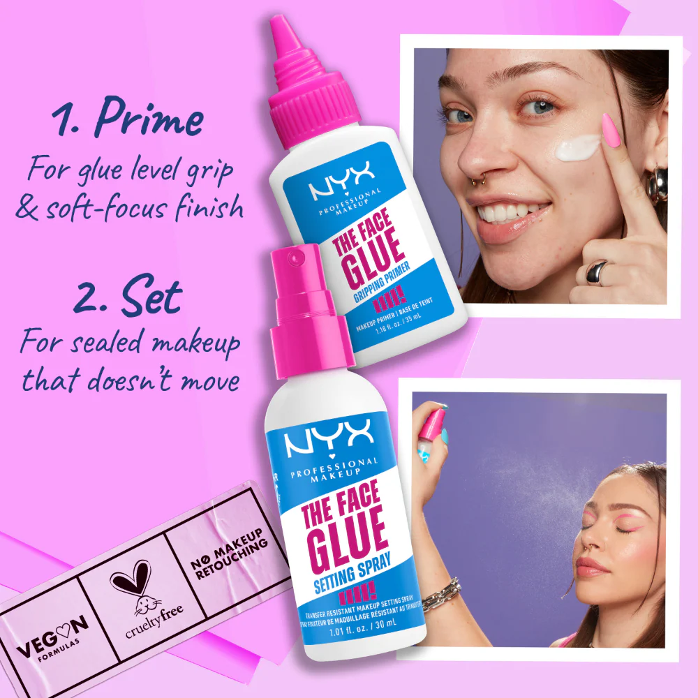 NYX Professional Makeup The Face Glue Gripping Makeup Primer 35ml - Image 6