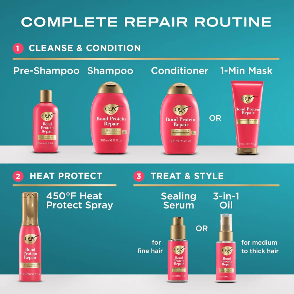 OGX Bond Protein Repair Leave-in Conditioning Mist 193ml - Image 7