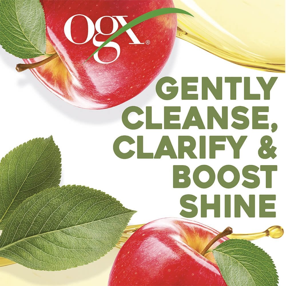 OGX Clarify & Shine+ Apple Cider Vinegar Clarifying Shampoo 385ml - Image 3