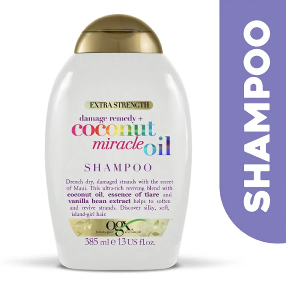 OGX Damage Remedy+ Coconut Miracle Oil Damage Repair Shampoo 385ml - Image 2