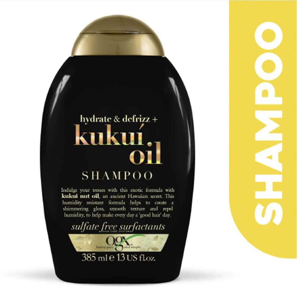 OGX Hydrate & Defrizz+ Kukui Oil Shampoo 385ml - Image 2