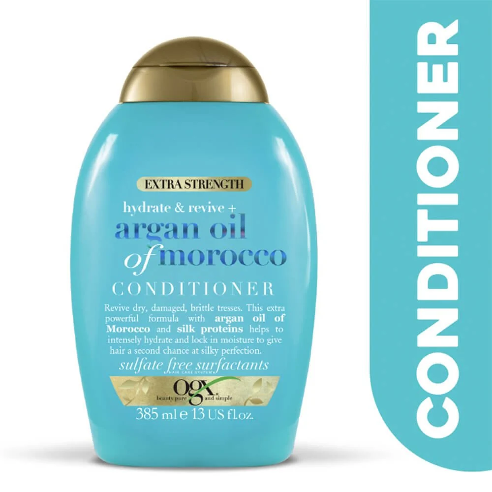 OGX Hydrate & Revive+ Argan Oil of Morocco Extra Strength Conditioner 385ml - Image 2