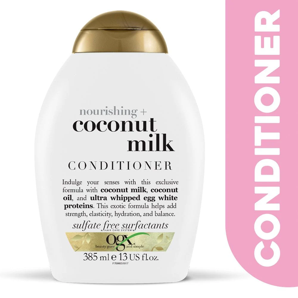 OGX Nourishing+ Coconut Milk Conditioner 385ml - Image 2