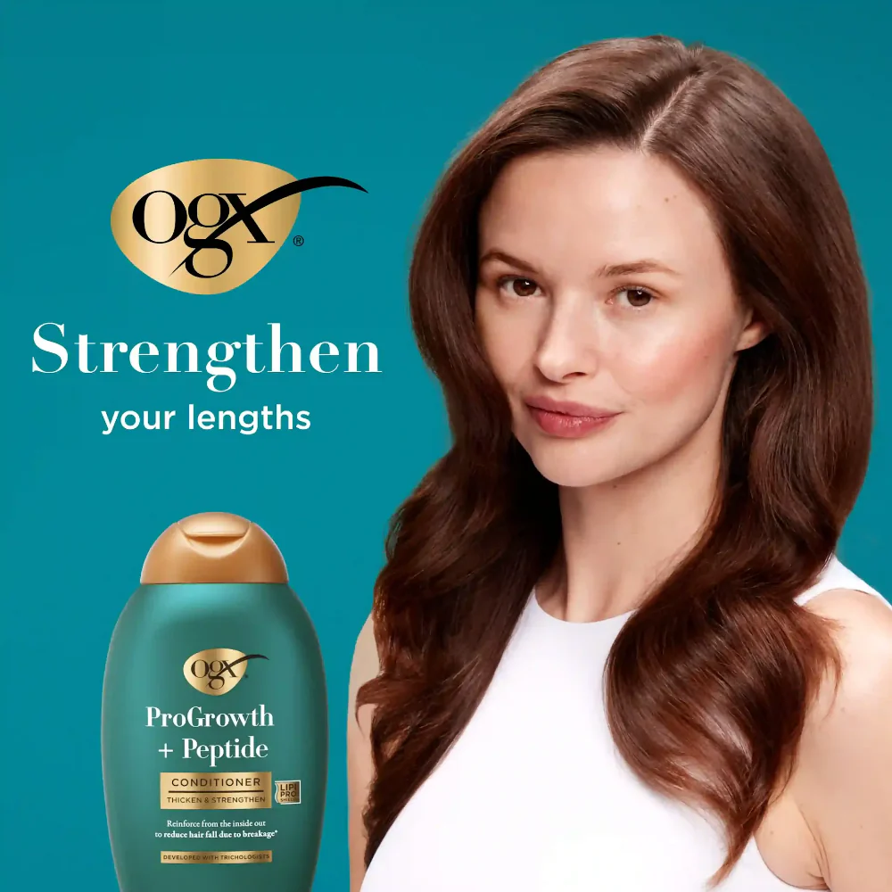 OGX ProGrowth + Peptide Conditioner 385ml - Image 2