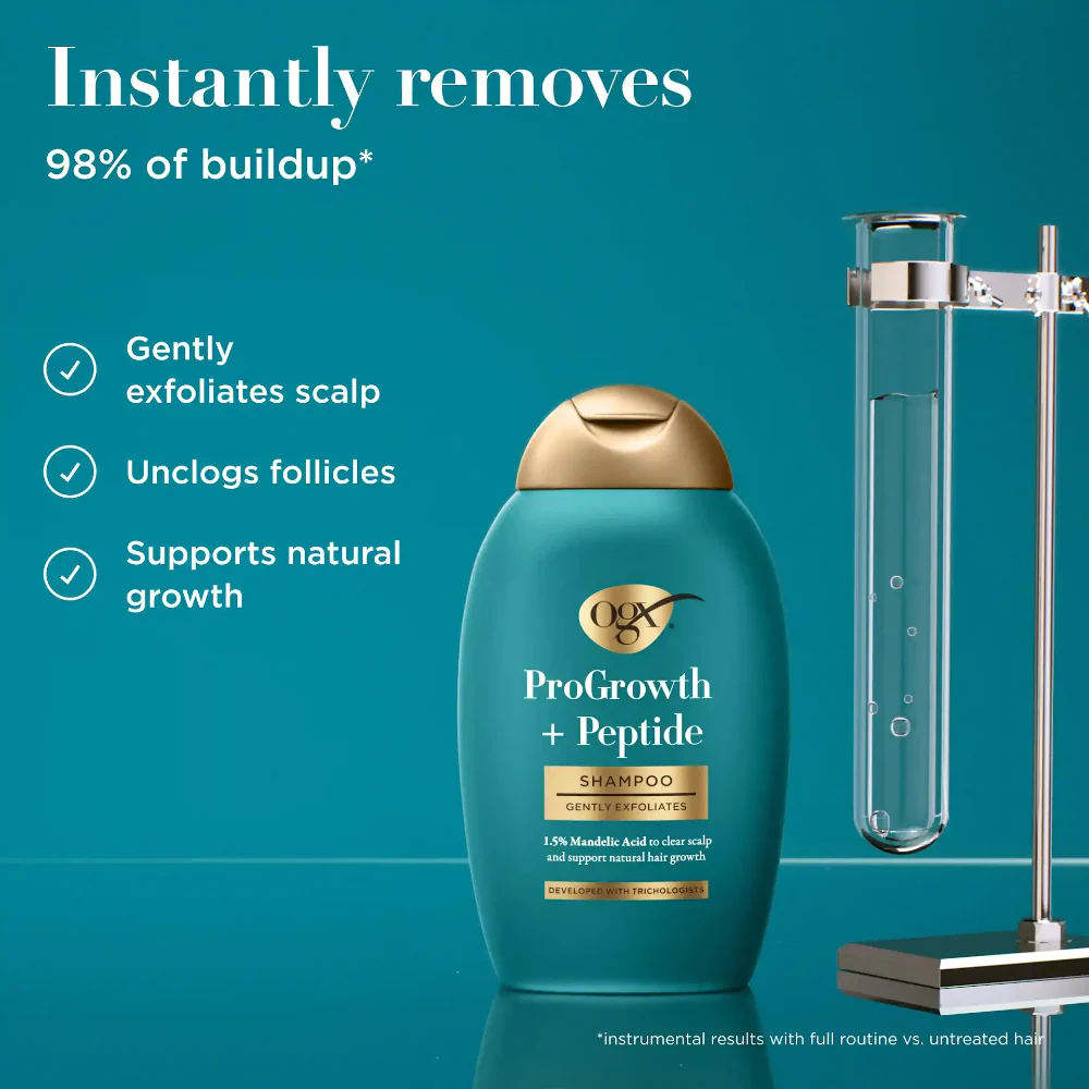 OGX ProGrowth + Peptide Shampoo 385ml - Image 3