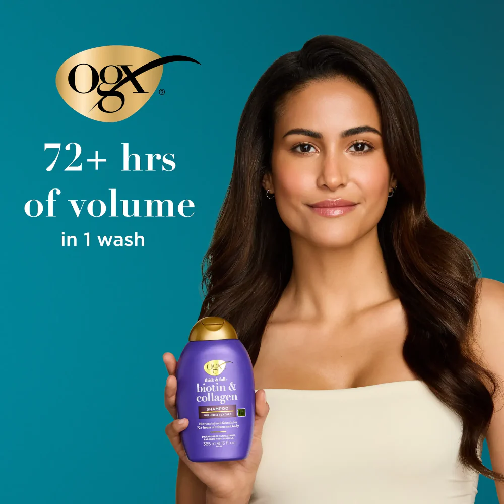 OGX Thick & Full+ Biotin & Collagen Volume Shampoo 385ml - Image 2