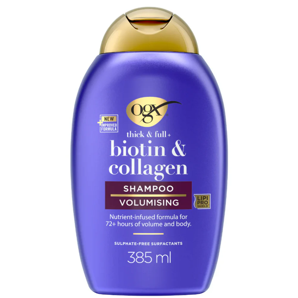 OGX Thick & Full+ Biotin & Collagen Volume Shampoo & Conditioner Twin 2 x 385ml - Image 2