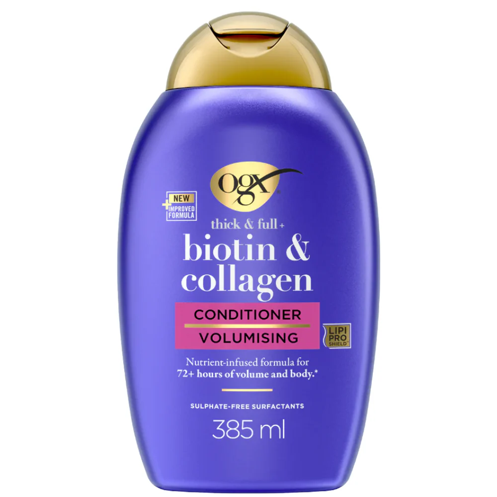OGX Thick & Full+ Biotin & Collagen Volume Shampoo & Conditioner Twin 2 x 385ml - Image 3