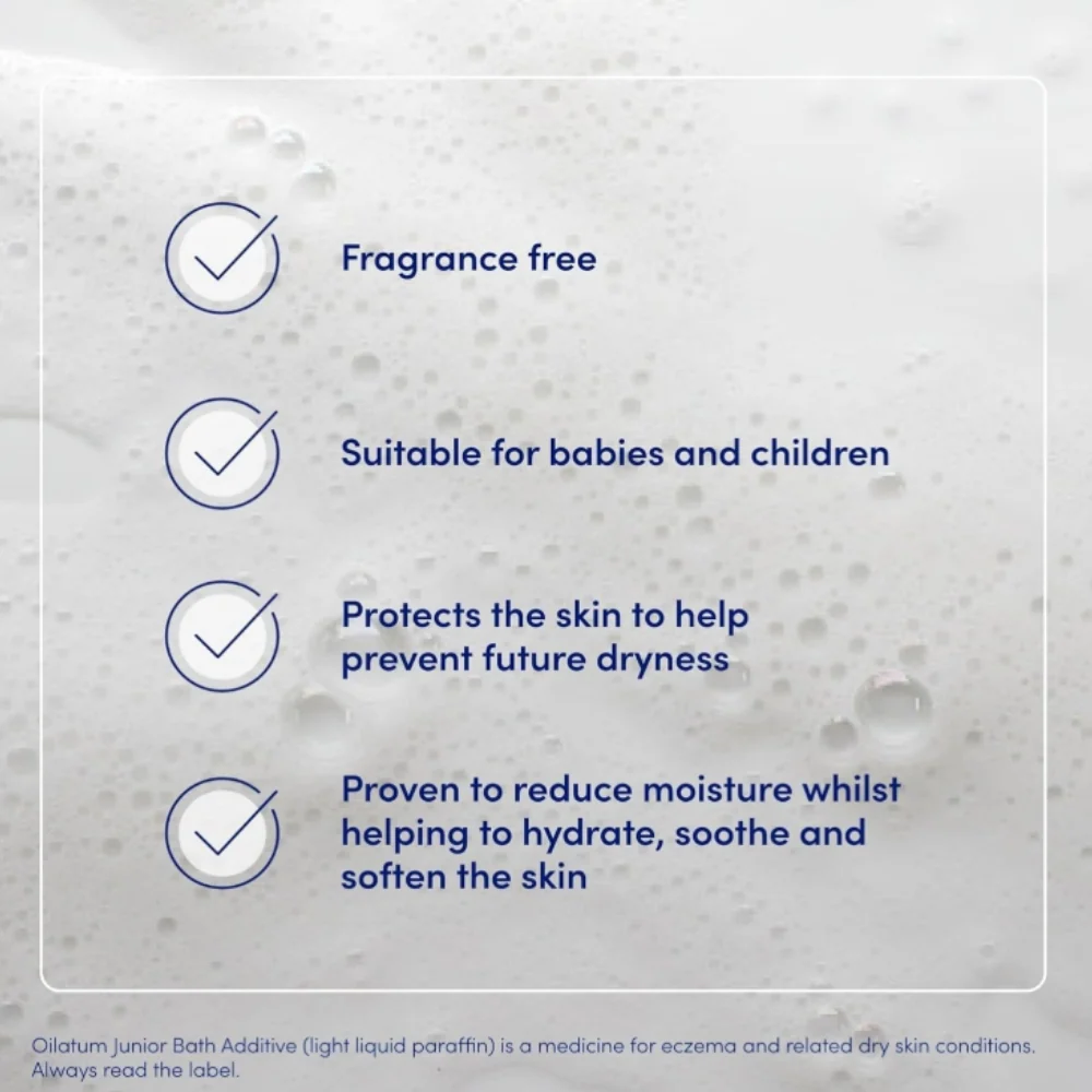 Oilatum Junior Bath Additive for Eczema & Dry Skin 300ml - Image 5