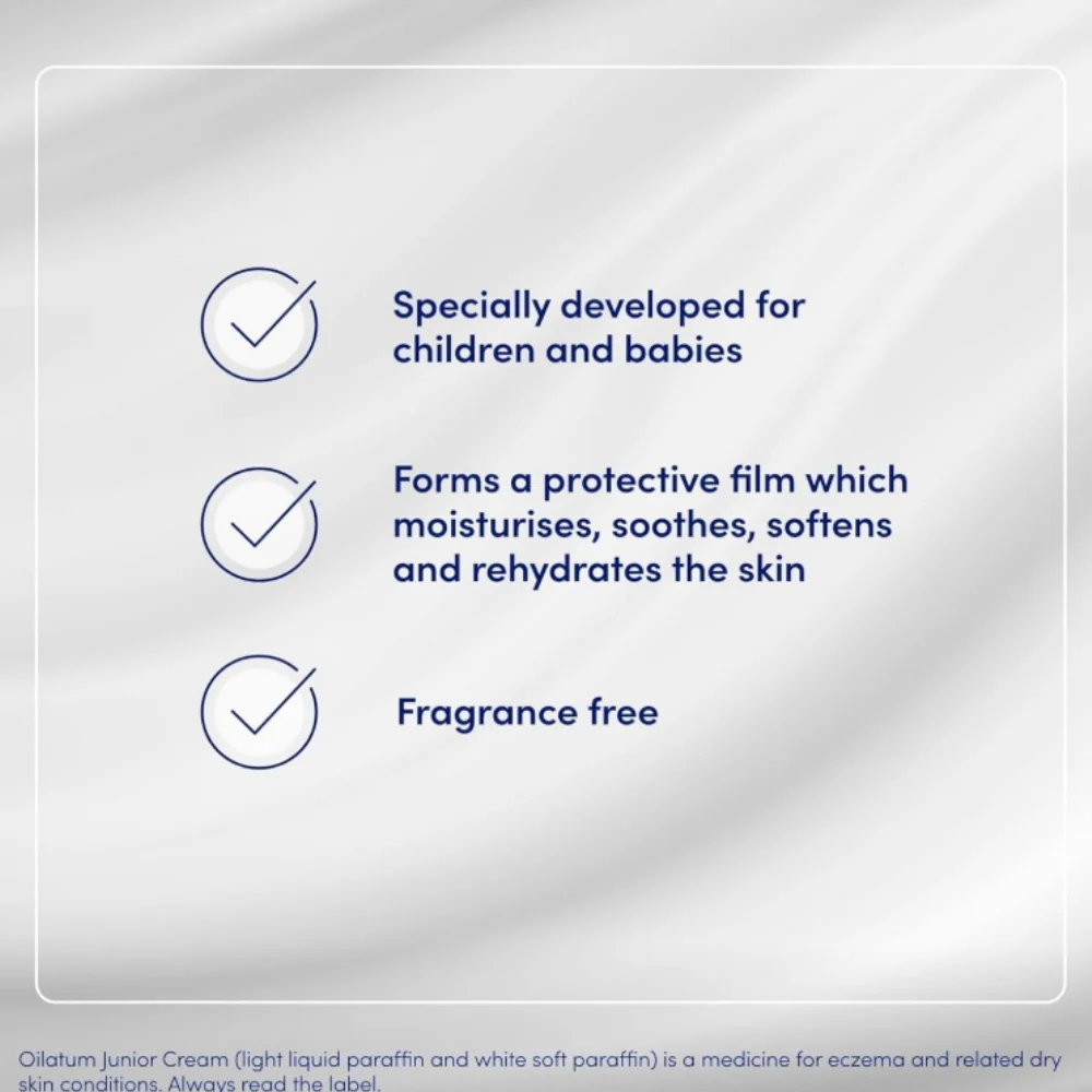 Oilatum Junior Emollient Cream Eczema & Dry Skin 350ml - Image 3
