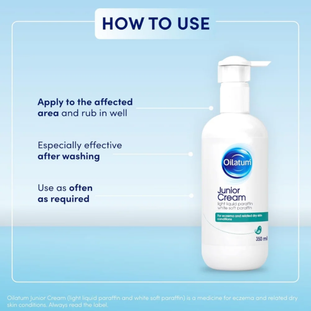 Oilatum Junior Emollient Cream Eczema & Dry Skin 500ml - Image 4
