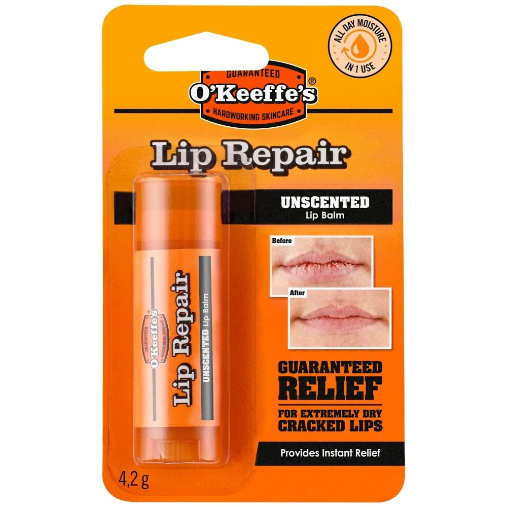 O'Keeffe's Lip Repair Unscented Lip Balm Stick 4.2g - Image 4